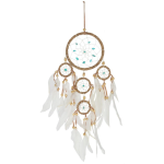 Dream Catcher Natural with turquoise beads